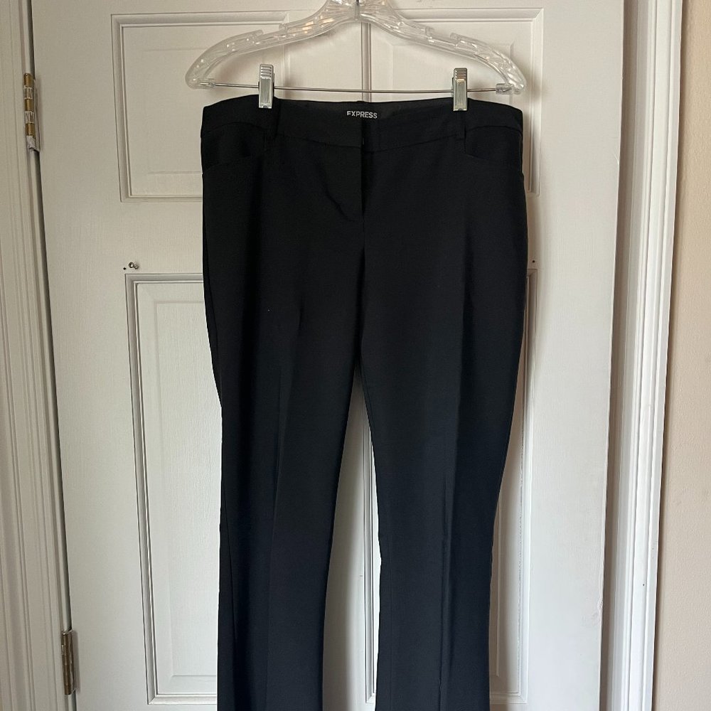 Express Columnist Mid-Rise Straight Leg - Black 8L